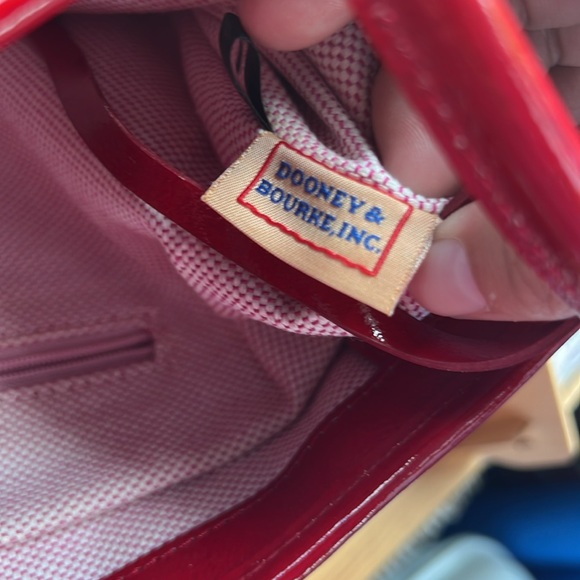 Dooney & Bourke Cindy Patent Leather Tote Bag in Candy Apple Red - Picture 13 of 13